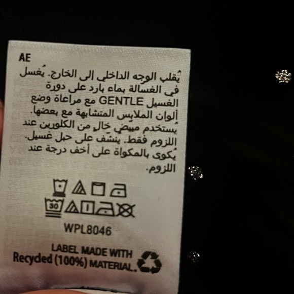 Dot-Print Velvet Puff-Sleeve Dress - Picture 9 of 9